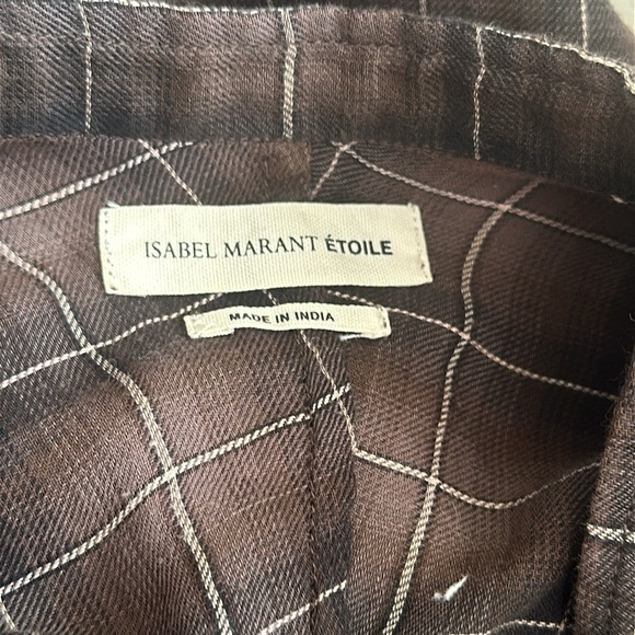 Isabel Marant 36 US brown cotton long sleeve dress 51” length, great condition - Picture 7 of 9